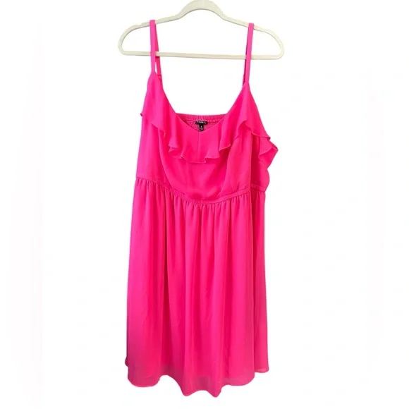 Torrid Mini Chiffon Ruffle Skater Dress Size: 4X - Picture 2 of 8
